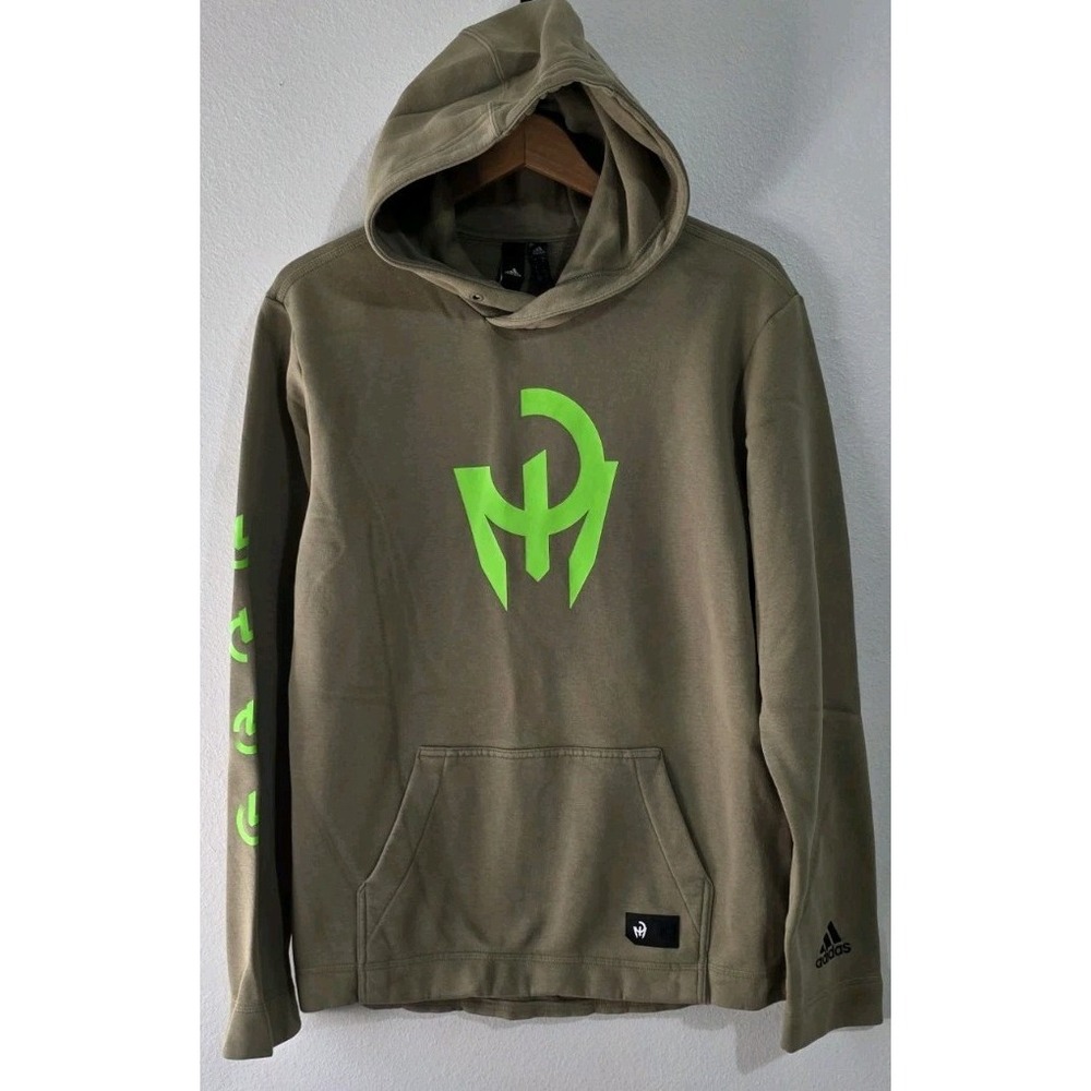 Patrick Mahomes Adidas Olive Hoodie Kansas City Chiefs Football Pullover Sz M